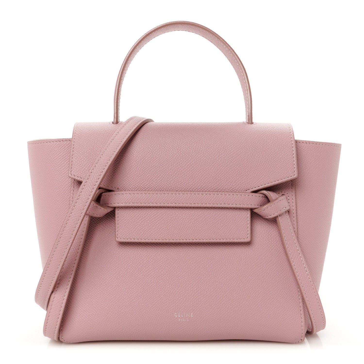 Celine Grained Calfskin Nano Belt Bag Rose Quartz 1 of 10