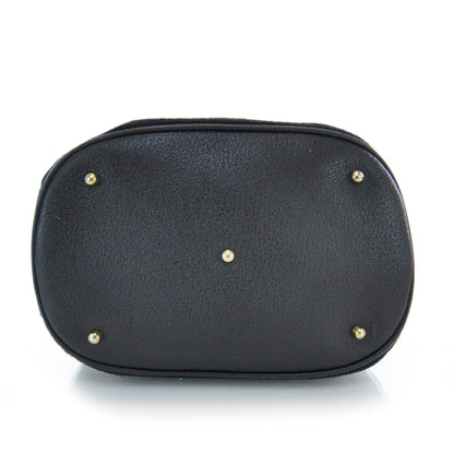 Gucci Suede Bamboo Top Handle Tote Black 6 of 8