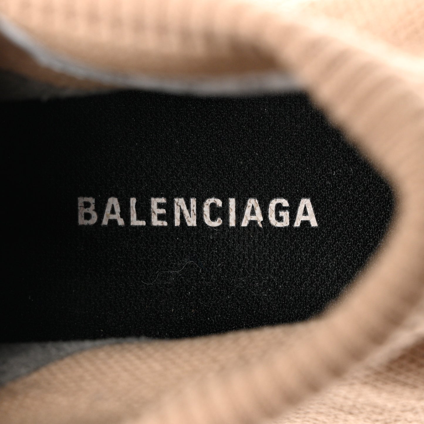 Neoprene Knit Womens Speed Sneakers 36 Beige