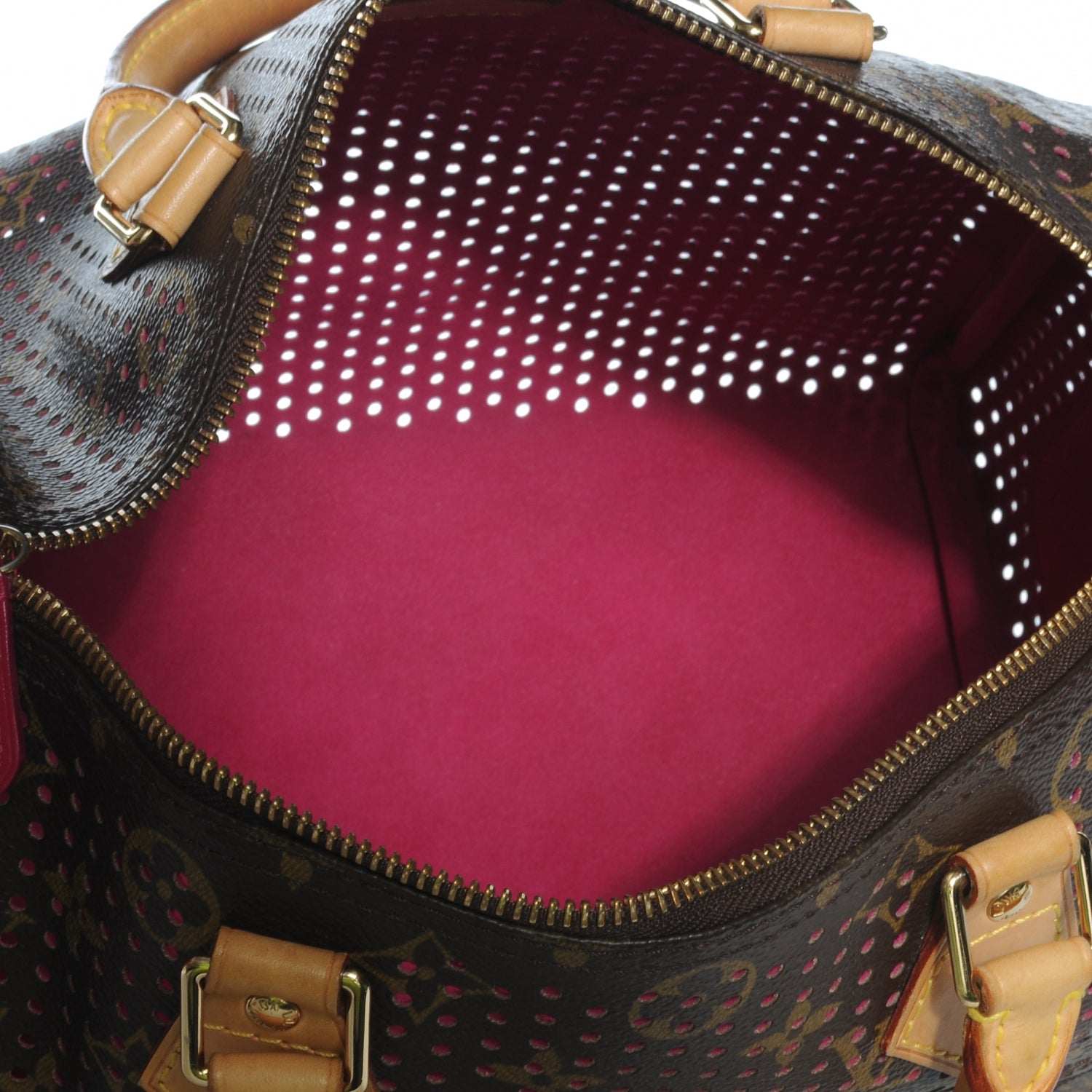 Louis Vuitton Monogram Perforated Speedy 30 Fuchsia 5 of 7