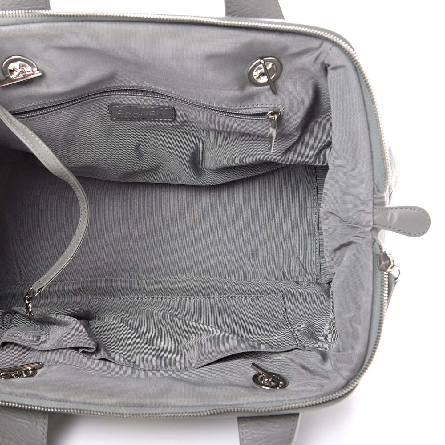 Calfskin Ultra Stitch Bowler Grey