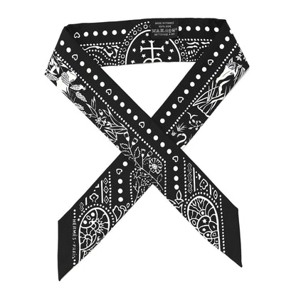 Hermes Silk Entre Ciel Et Mer Twilly Black White 1 of 4