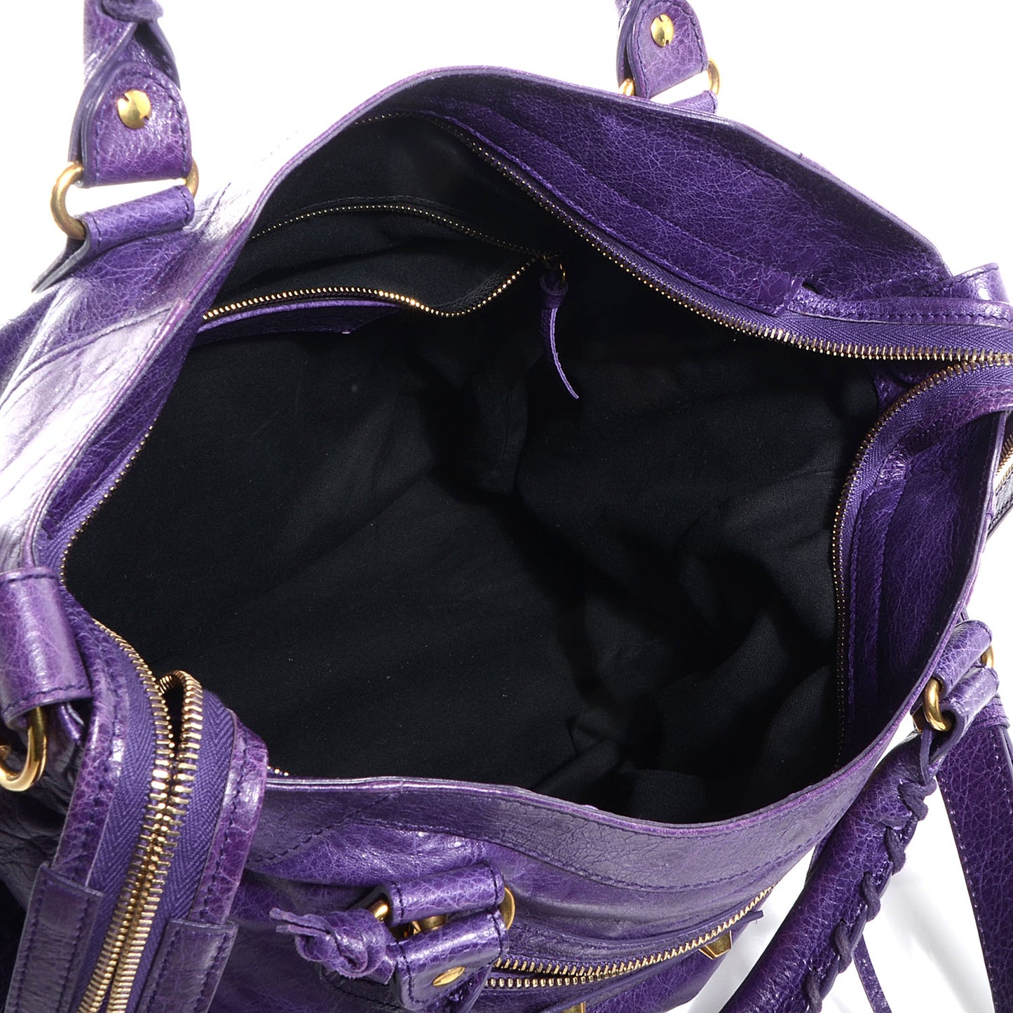 Agneau Velo Gold Hardware Dark Violet