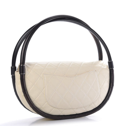 Chanel Quilted Lambskin Small Hula Hoop Flap Ivory 3 of 10