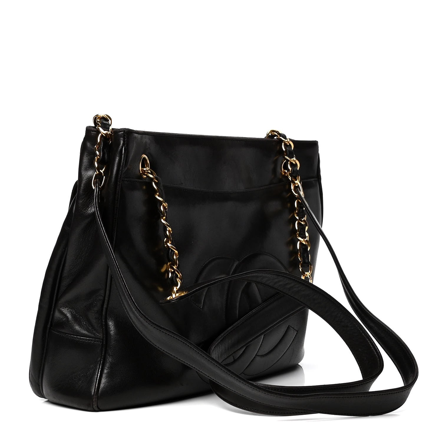 Chanel Lambskin Flap Shoulder Bag Black 2 of 6