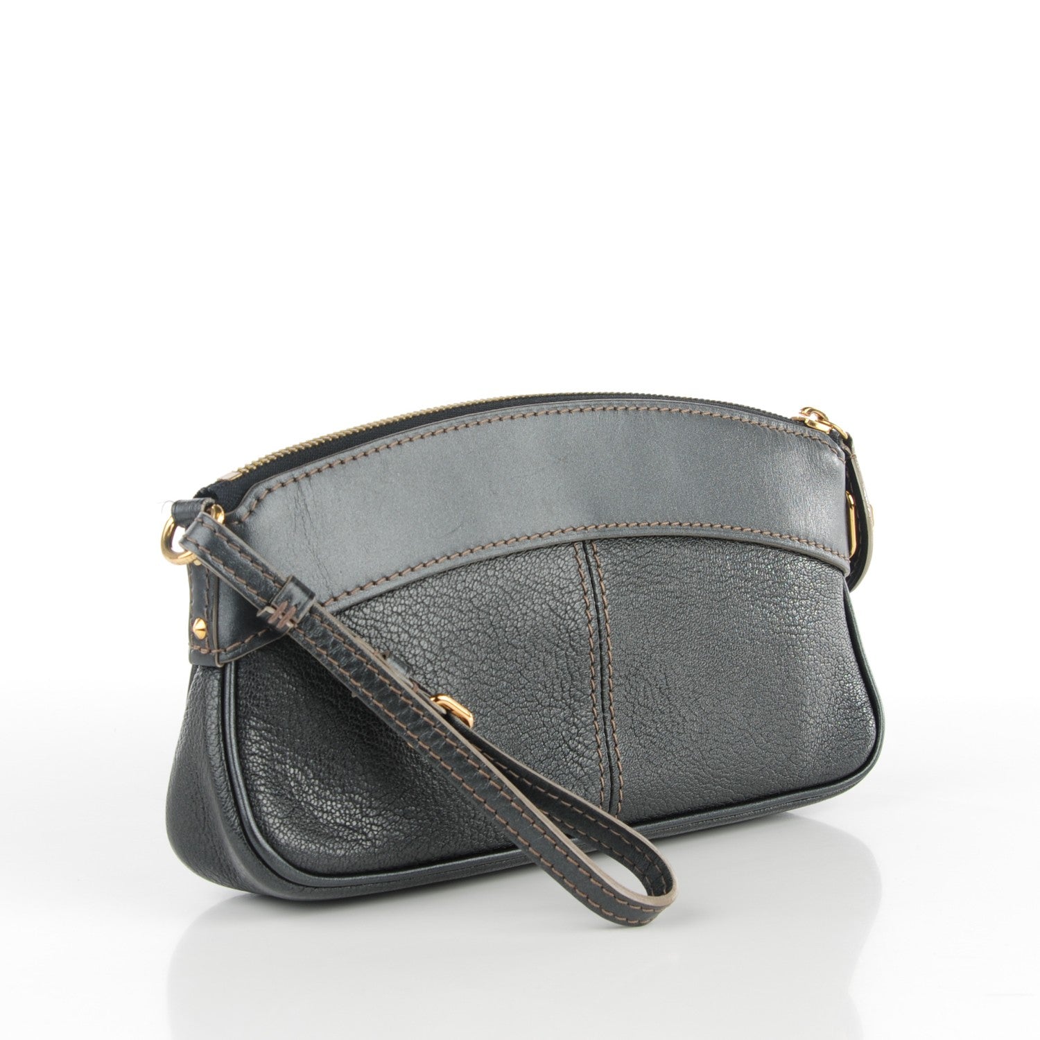 Louis Vuitton Suhali Lockit Clutch Chrome 3 of 7