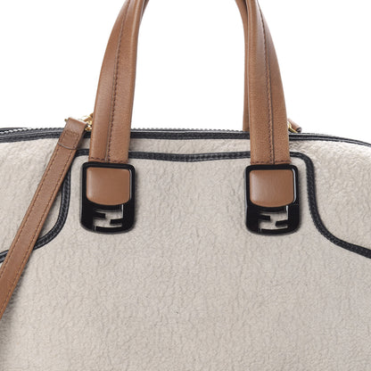 Fendi Tessuto Matelasse Chameleon Tote Ecru Black 7 of 9