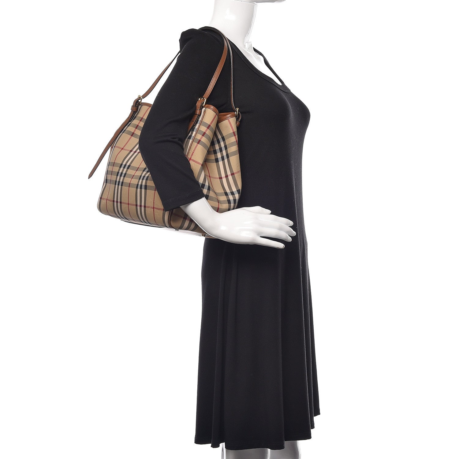 Burberry Horseferry Check Small Canterbury Tote Honey 2 of 10
