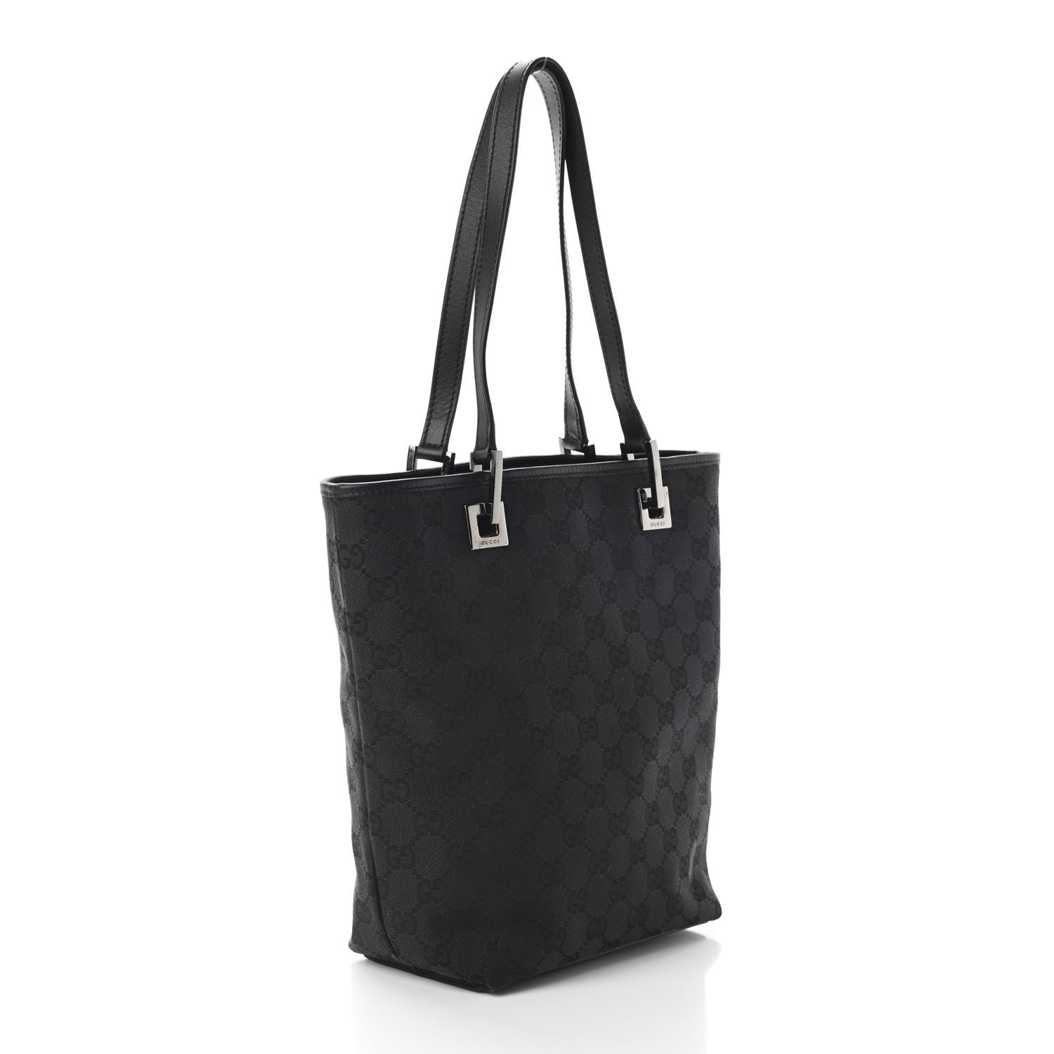 Gucci Monogram Small Bucket Tote Black 2 of 8
