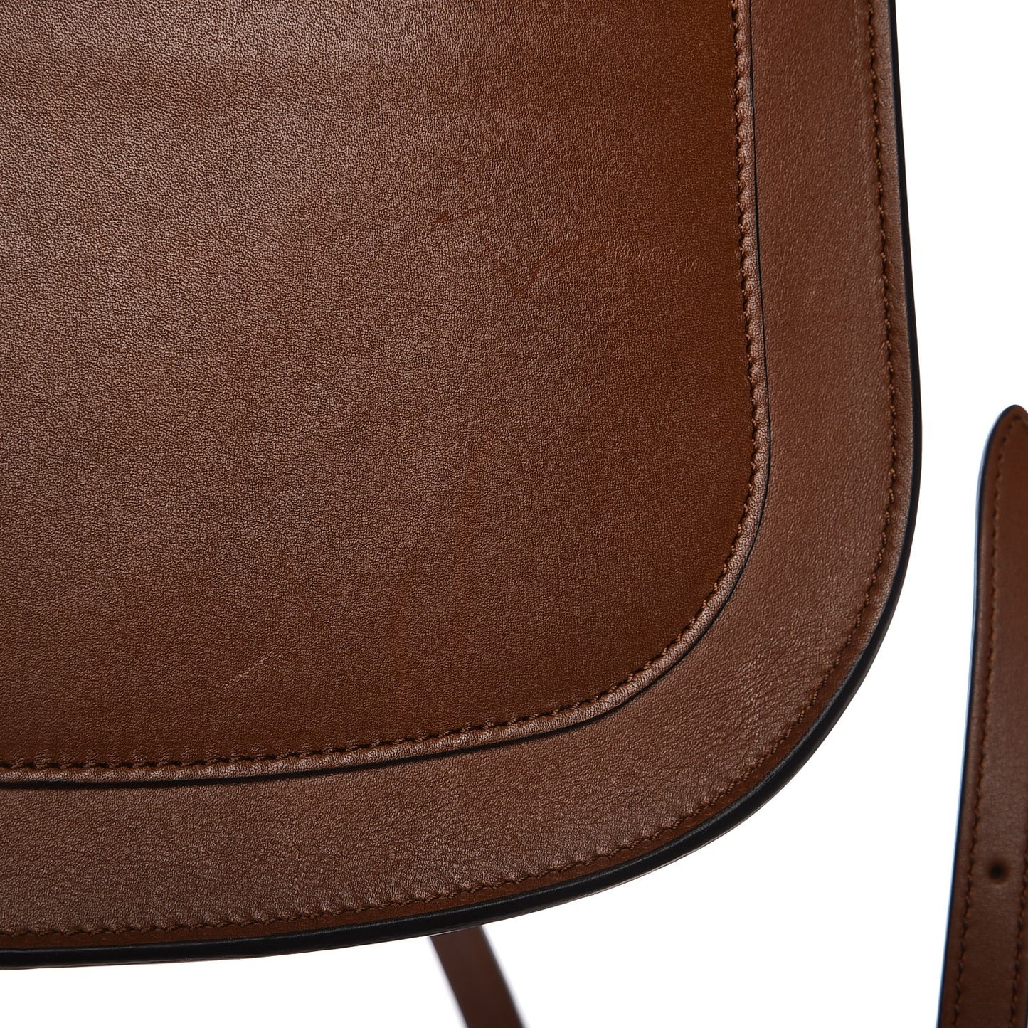 Smooth Calfskin Small Trotteur Brown