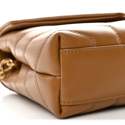 Saint Laurent Calfskin Y Quilted Monogram Toy Loulou Satchel Cork 17 of 21