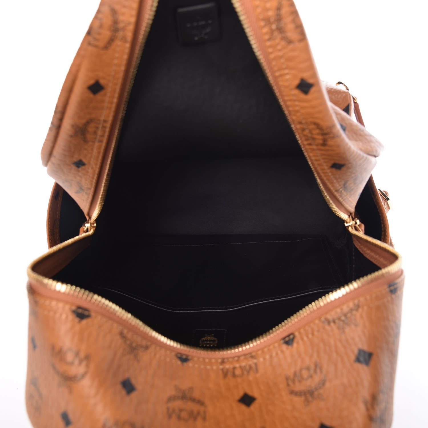MCM Visetos Medium Stark Backpack Cognac 5 of 17