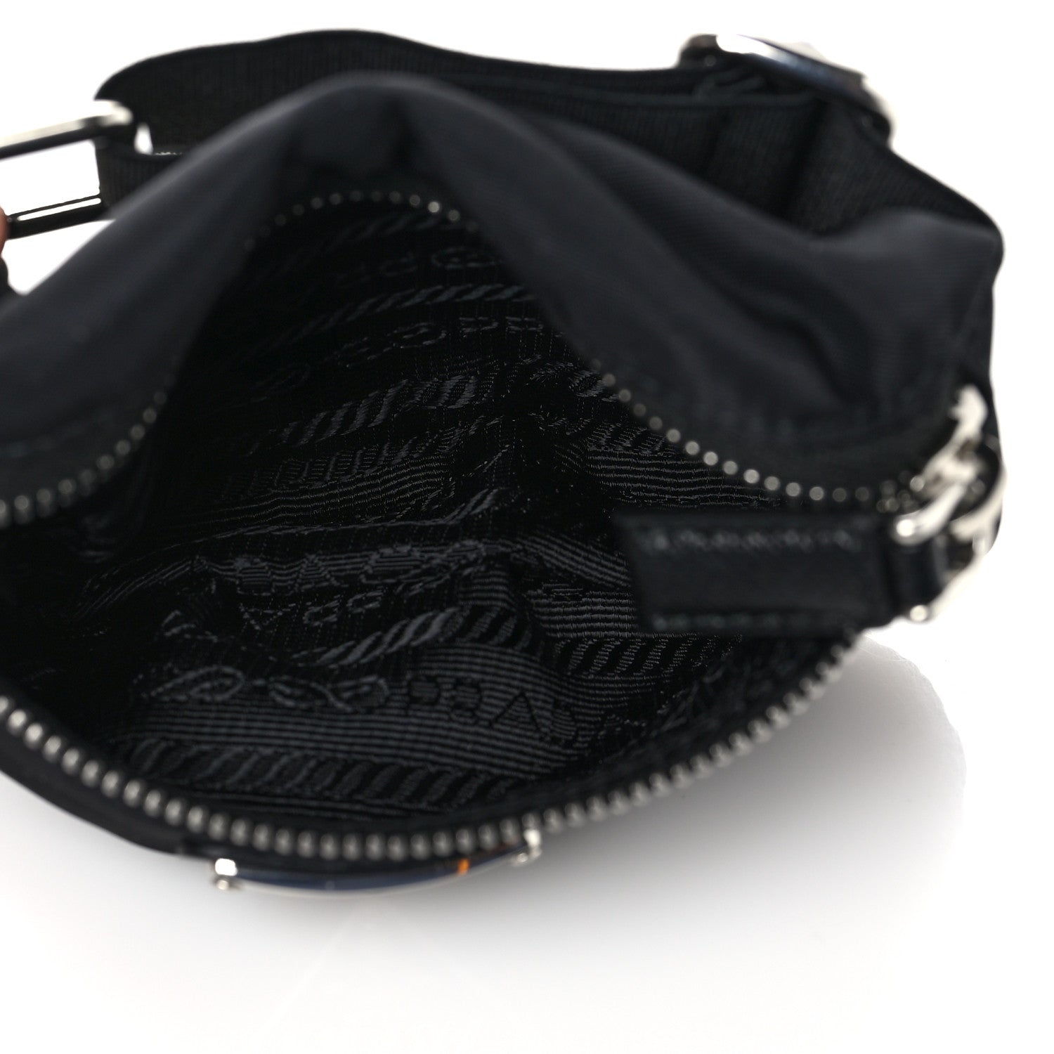 Prada Tessuto Nylon Wrist Pouch Black 5 of 9