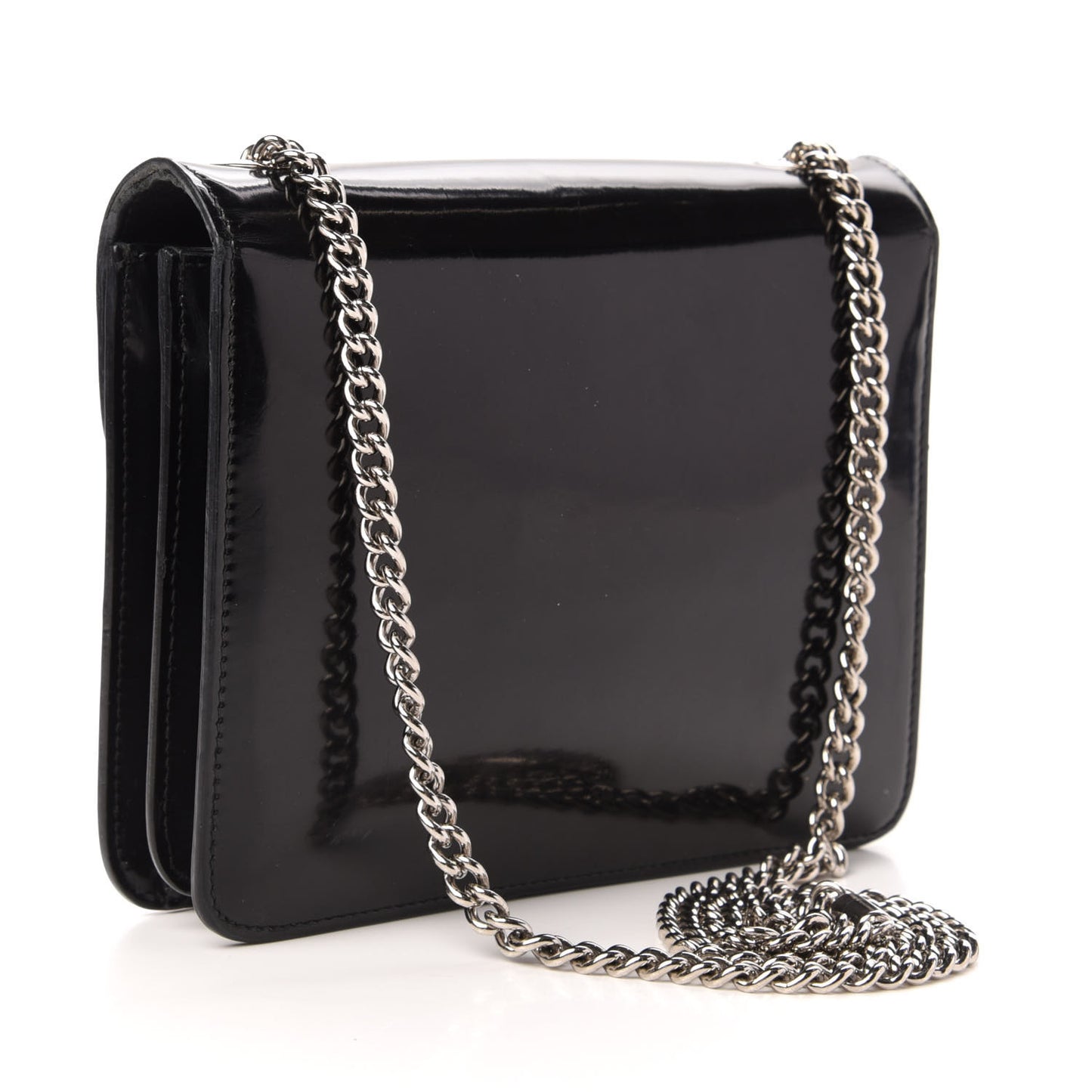 Shade Lux Calfskin Small Interlocking G Shoulder Bag Black