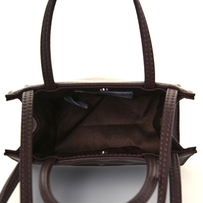 Telfar Vegan Leather Small Shopping Bag Chocolate 5 of 13