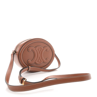 Celine Smooth Calfskin Cuir Triomphe Oval Bag Tan 3 of 10