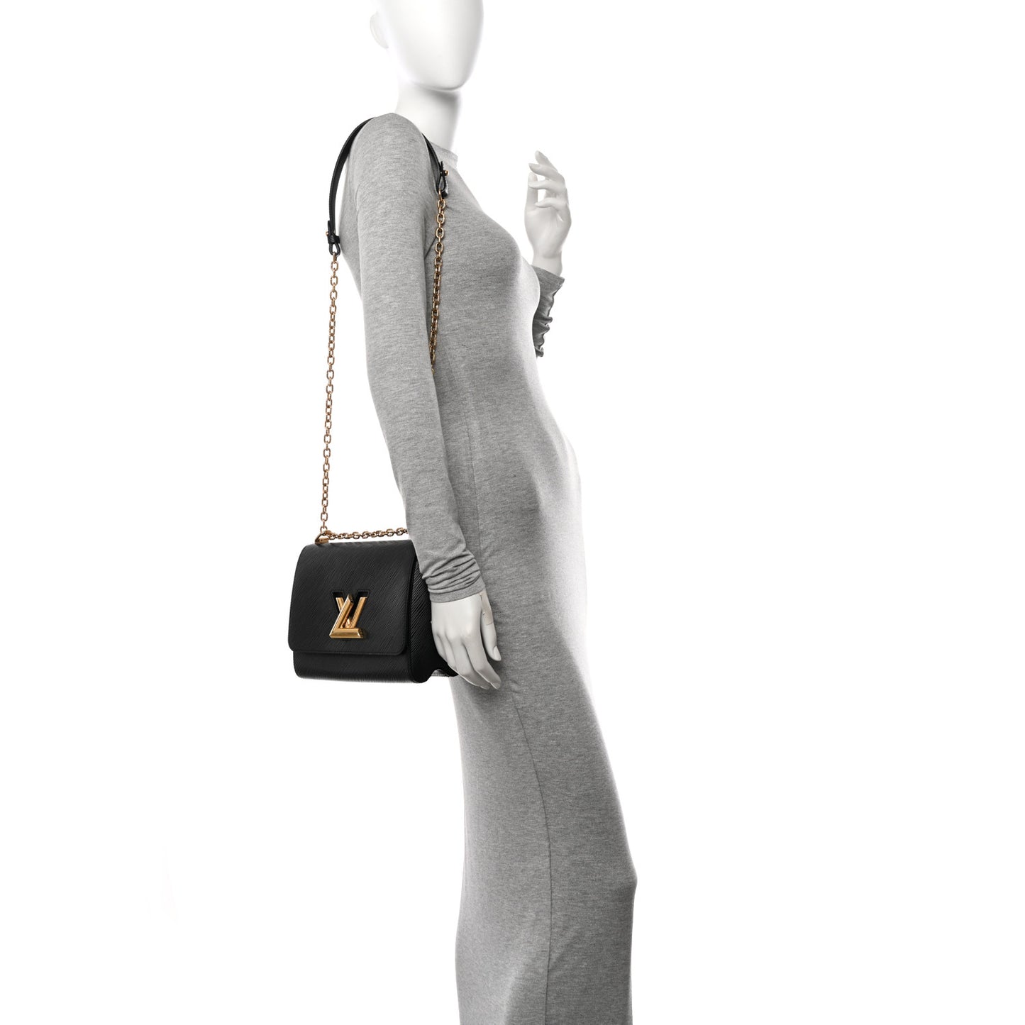 Epi Twist Shoulder Bag MM Black