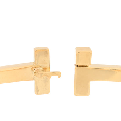 Tiffany 18K Yellow Gold Narrow T T1 Hinged Bangle Bracelet 4 of 4