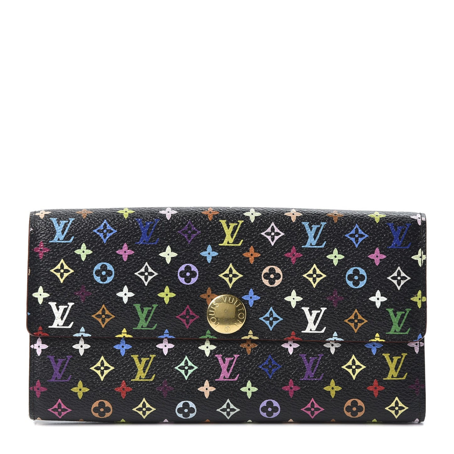 Monogram Multicolor Sarah Wallet Black