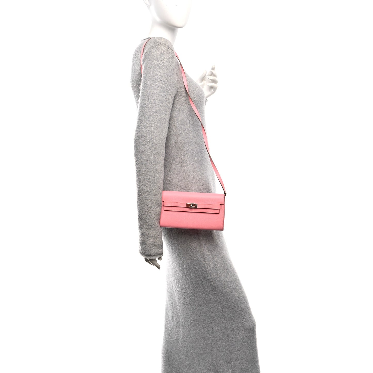 Epsom Kelly Wallet To Go Rose Confetti