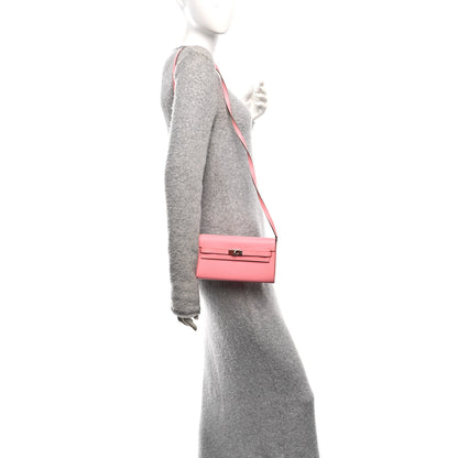 Hermes Epsom Kelly Wallet To Go Rose Confetti 2 of 11