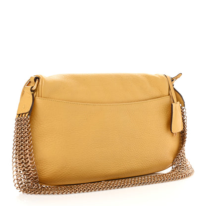 Prada Vitello Daino Cleo Shoulder Bag Yellow 3 of 23