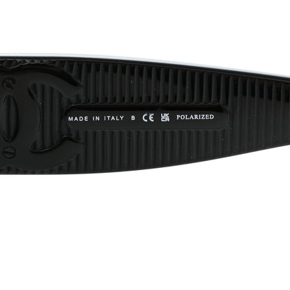 Chanel Acetate Polarized Rectangle Sunglasses 5493-A Black 6 of 8