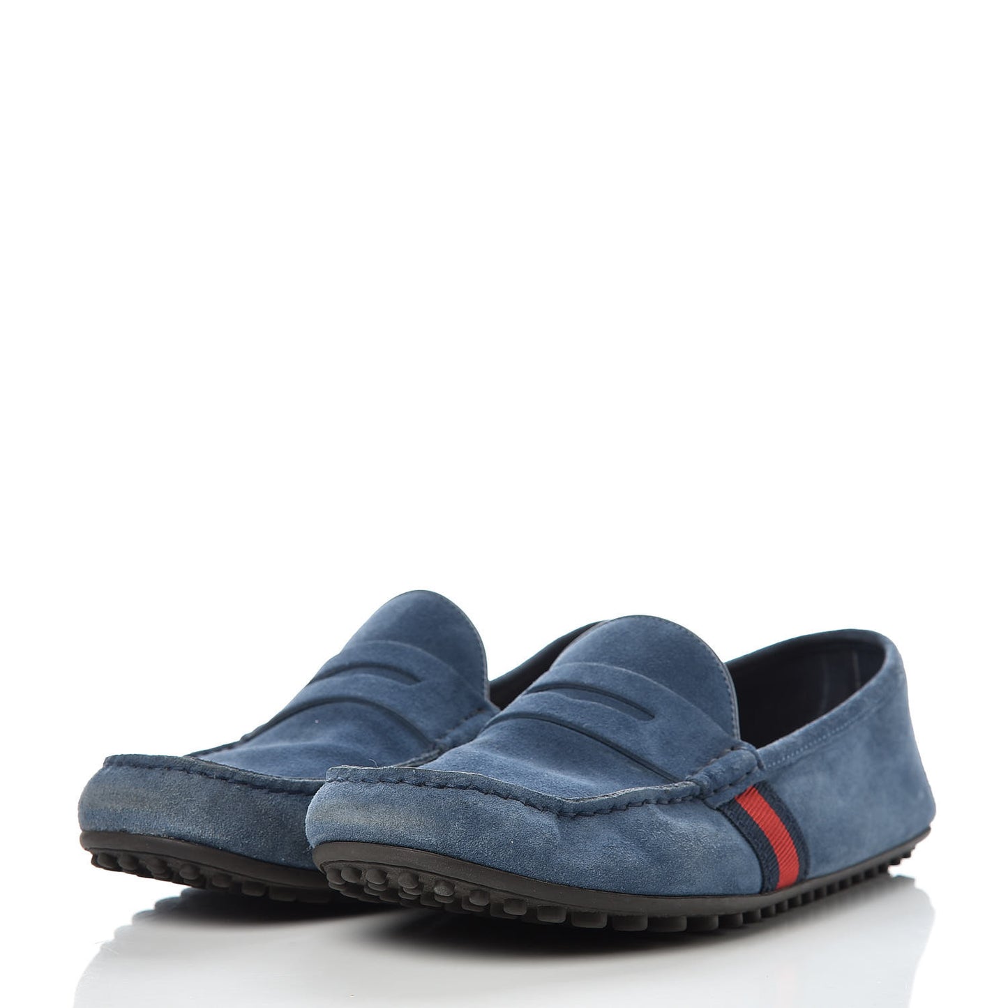 Suede Web Mens Kanye Driver Loafers 8 Loess