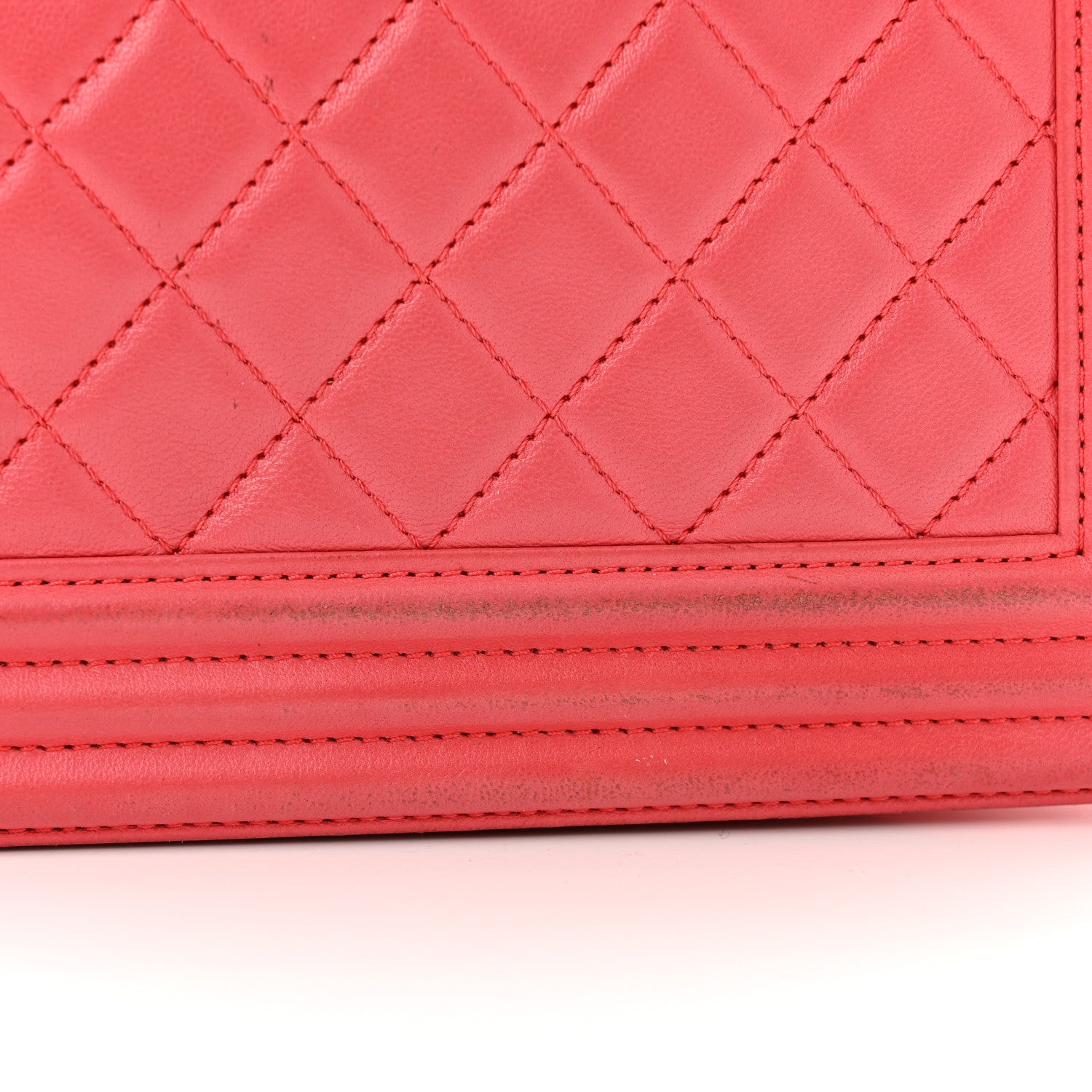 Chanel Lambskin Quilted Medium Boy Flap Coral 17 of 17