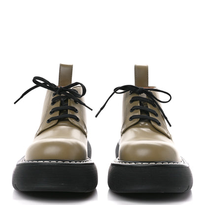 Bottega Veneta Calfskin Bounce Lace Up Ankle Boots All 40 Spice Black 2 of 9