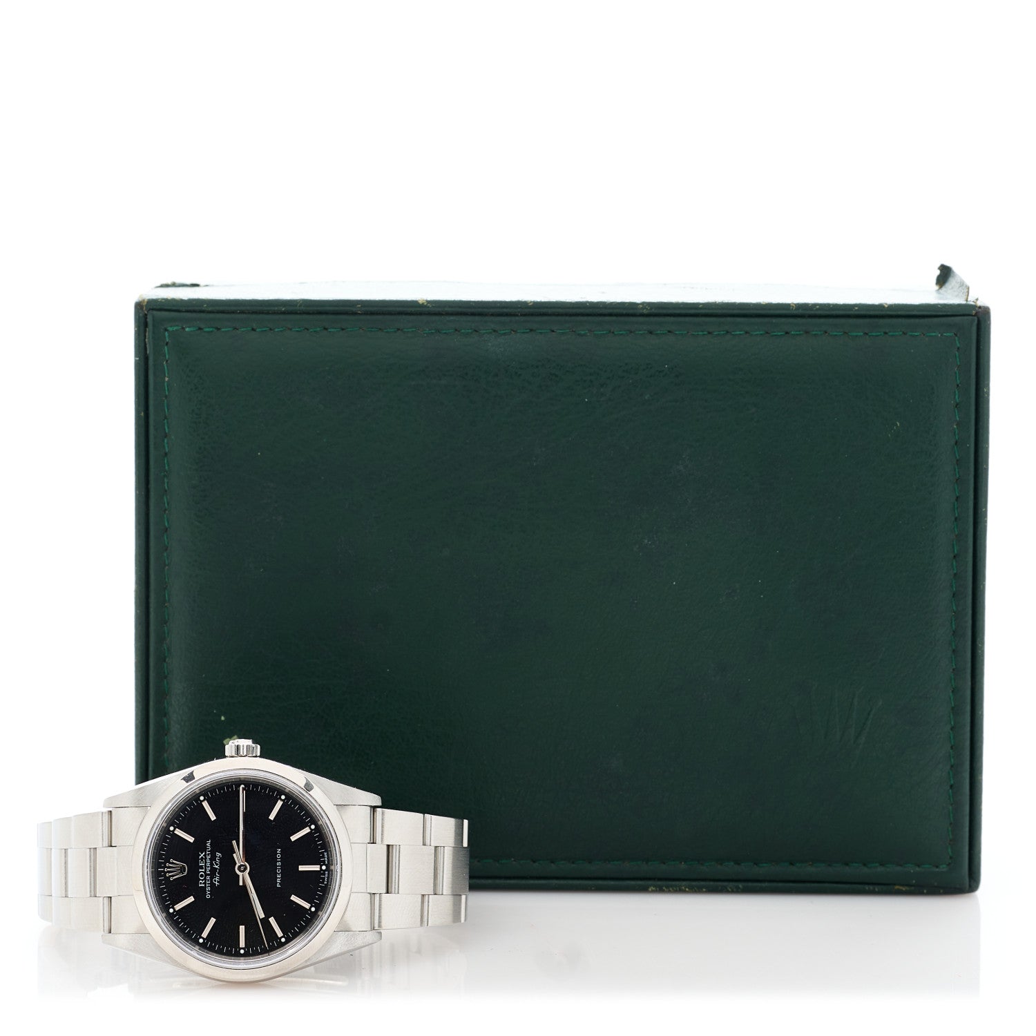 Rolex Stainless Steel 34mm Air-King Oyster Perpetual Precision Watch Black 14000M 5 of 5