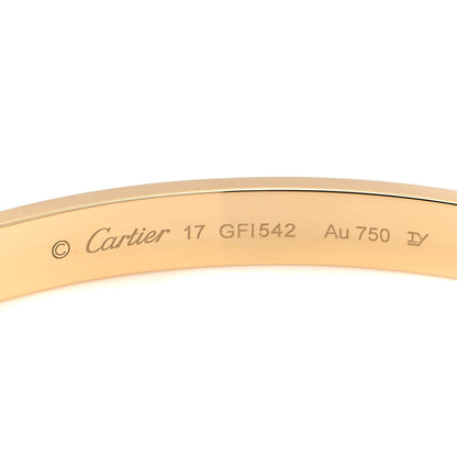 Cartier 18K Yellow Gold LOVE Bracelet 17 4 of 6