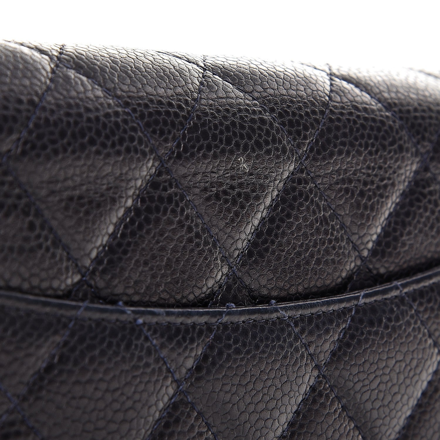 Chanel Caviar Quilted Wallet On Chain WOC Navy 9 of 10