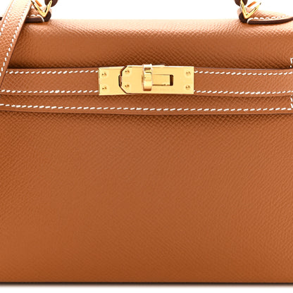 Hermes Epsom Mini Kelly Sellier 20 Gold 7 of 10