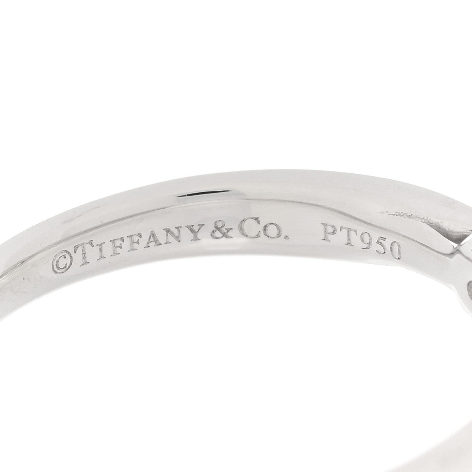 Tiffany Platinum Diamond .27ct Harmony Solitaire Engagement Ring 51 5.75 4 of 6