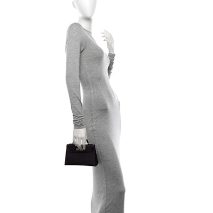 Hermes Chevre Mysore Verso Mini Kelly Sellier 20 Raisin Origan 2 of 10