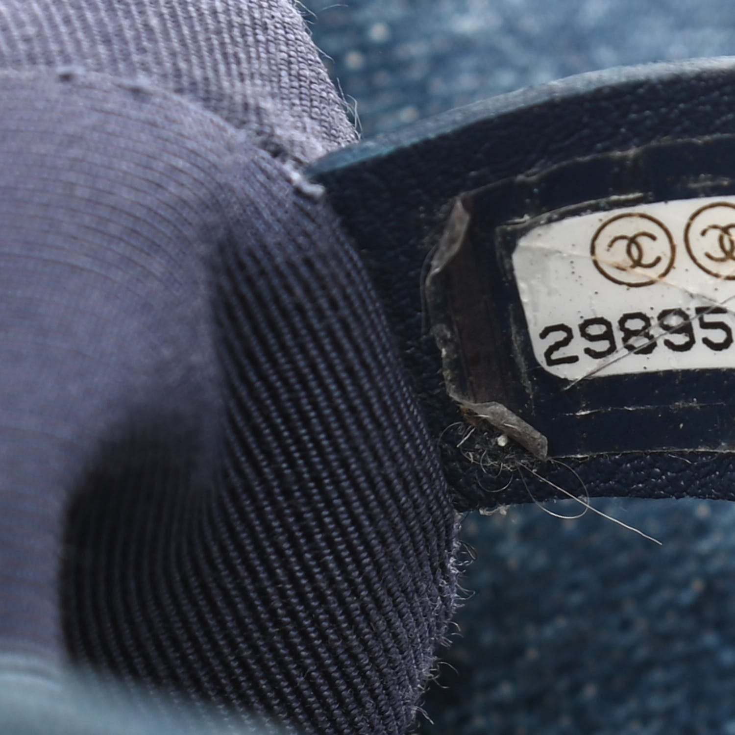 Chanel Denim Quilted Large Chanel 19 Flap Blue 9 of 9