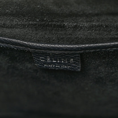 Celine Drummed Calfskin Nano Luggage Black 6 of 10