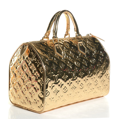 Louis Vuitton Monogram Miroir Speedy 30 Gold 3 of 7