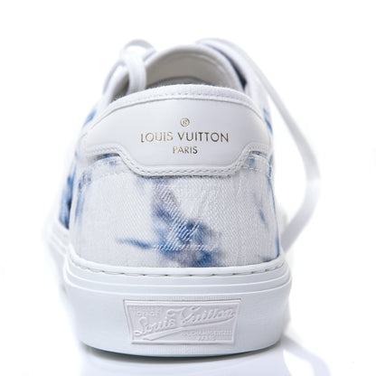 Louis Vuitton Denim Monogram Trocadero Tie Dye Sneakers 9 Marine 10 of 10