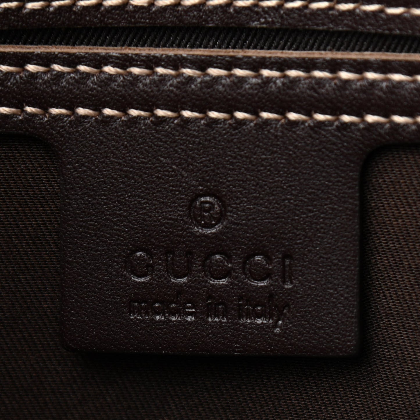 GG Plus Monogram Joy Vertical Tote Dark Brown