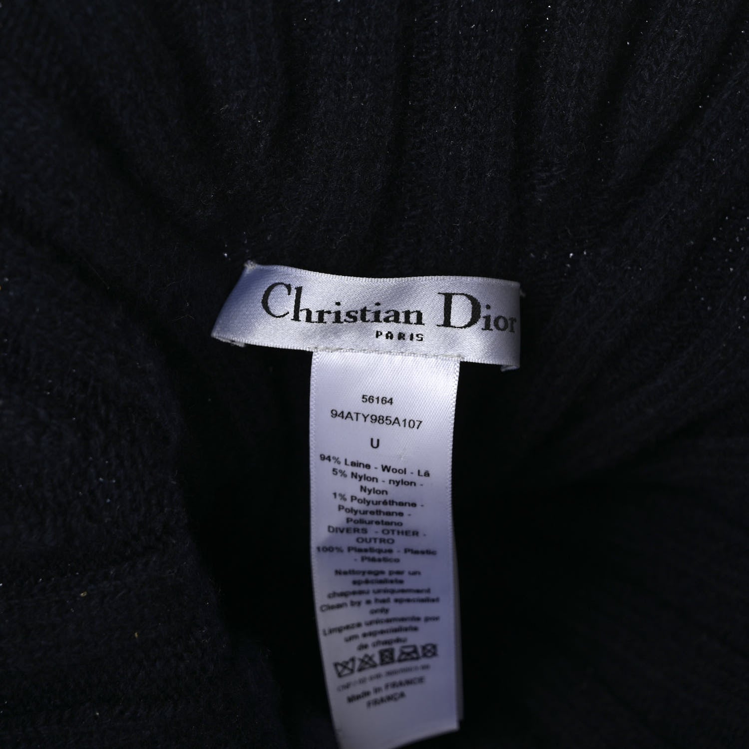 Christian Dior Wool Bucket Hat Blue 7 of 7
