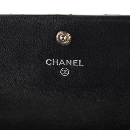 Chanel Lambskin Quilted Flap Card Holder Black 5 of 8