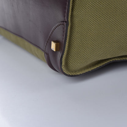 Celine Canvas Smooth Calfskin Mini Luggage Olive 19 of 19