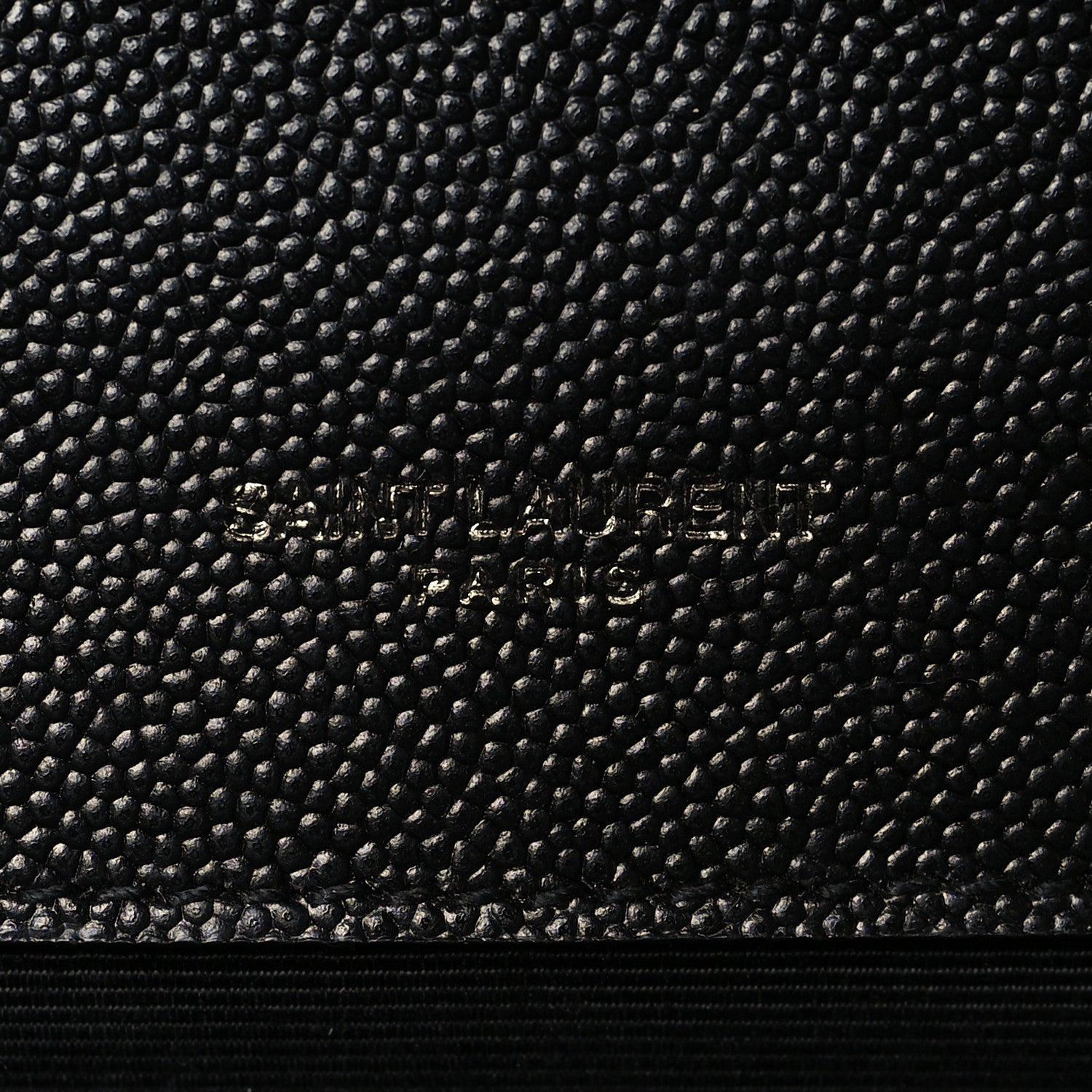 Saint Laurent Grain De Poudre Textured Mixed Matelasse Large Triquilt Monogram Monochrome Satchel Black 6 of 9