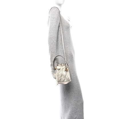 Fendi TPU FF Vitello Grace F is Fendi Mini Mon Tresor Bucket Bag White 2 of 10