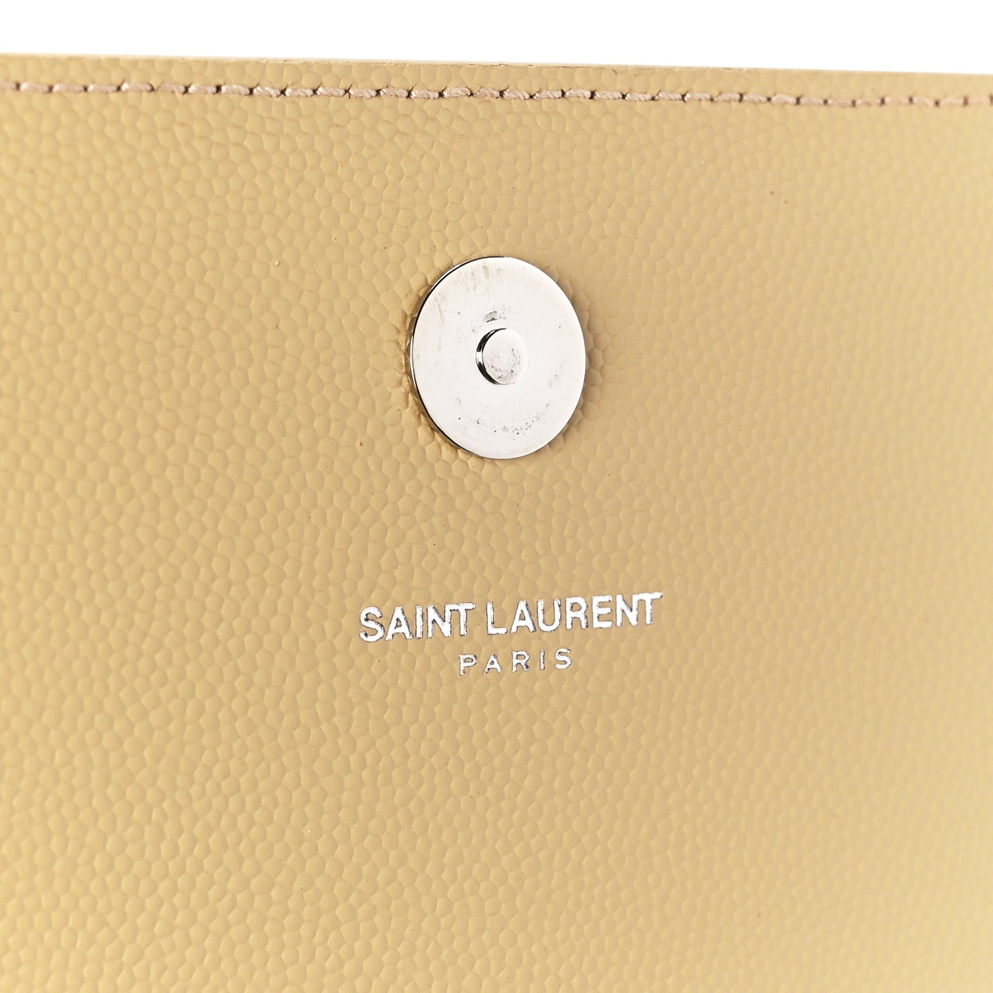Grain De Poudre Classic Kate Monogram Clutch Nude Powder