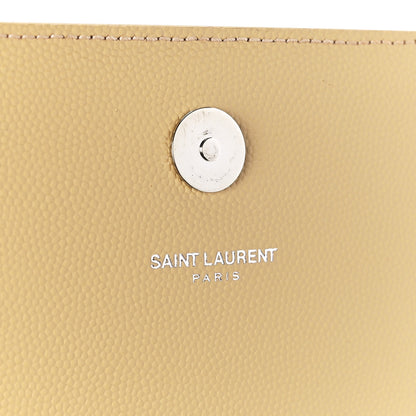 Saint Laurent Grain De Poudre Classic Kate Monogram Clutch Nude Powder 6 of 13