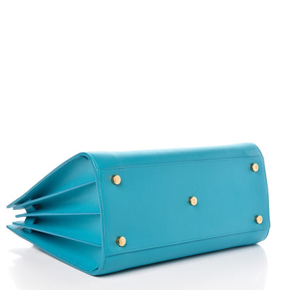 Saint Laurent Calfskin Small Sac De Jour Turquoise 5 of 7