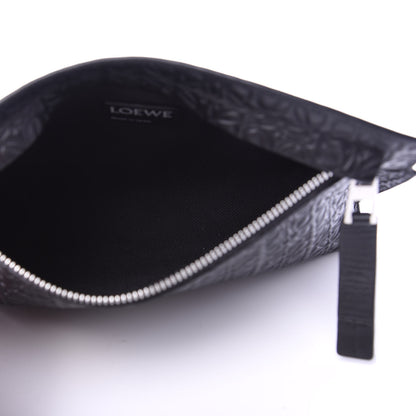 Loewe Calfskin Embossed Medium Repeat T Pouch Black 5 of 9